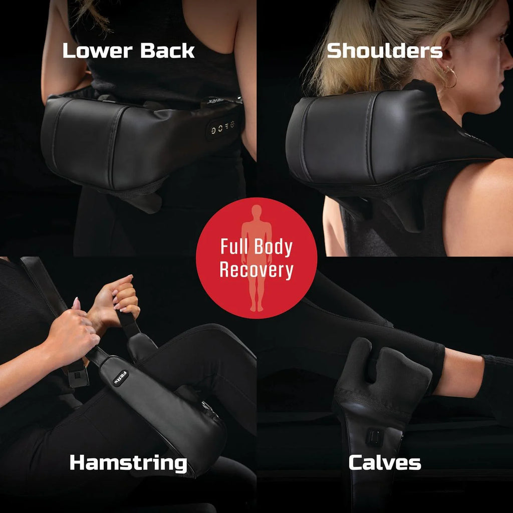 FitRx Shiatsu Pro Shiatsu Back and Neck Massager, Cordless Heated Neck and Shoulder Massager