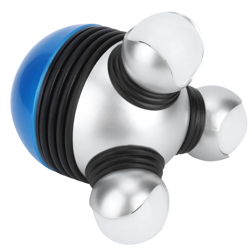 Handheld Massager, Mini Portable Hand-Held Body Vibrating Massager with LED Light for Head Neck Legs Pain Release Massage Tools Equipment [Blue]