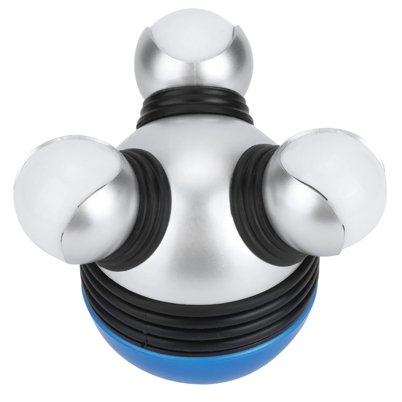 Handheld Massager, Mini Portable Hand-Held Body Vibrating Massager with LED Light for Head Neck Legs Pain Release Massage Tools Equipment [Blue]