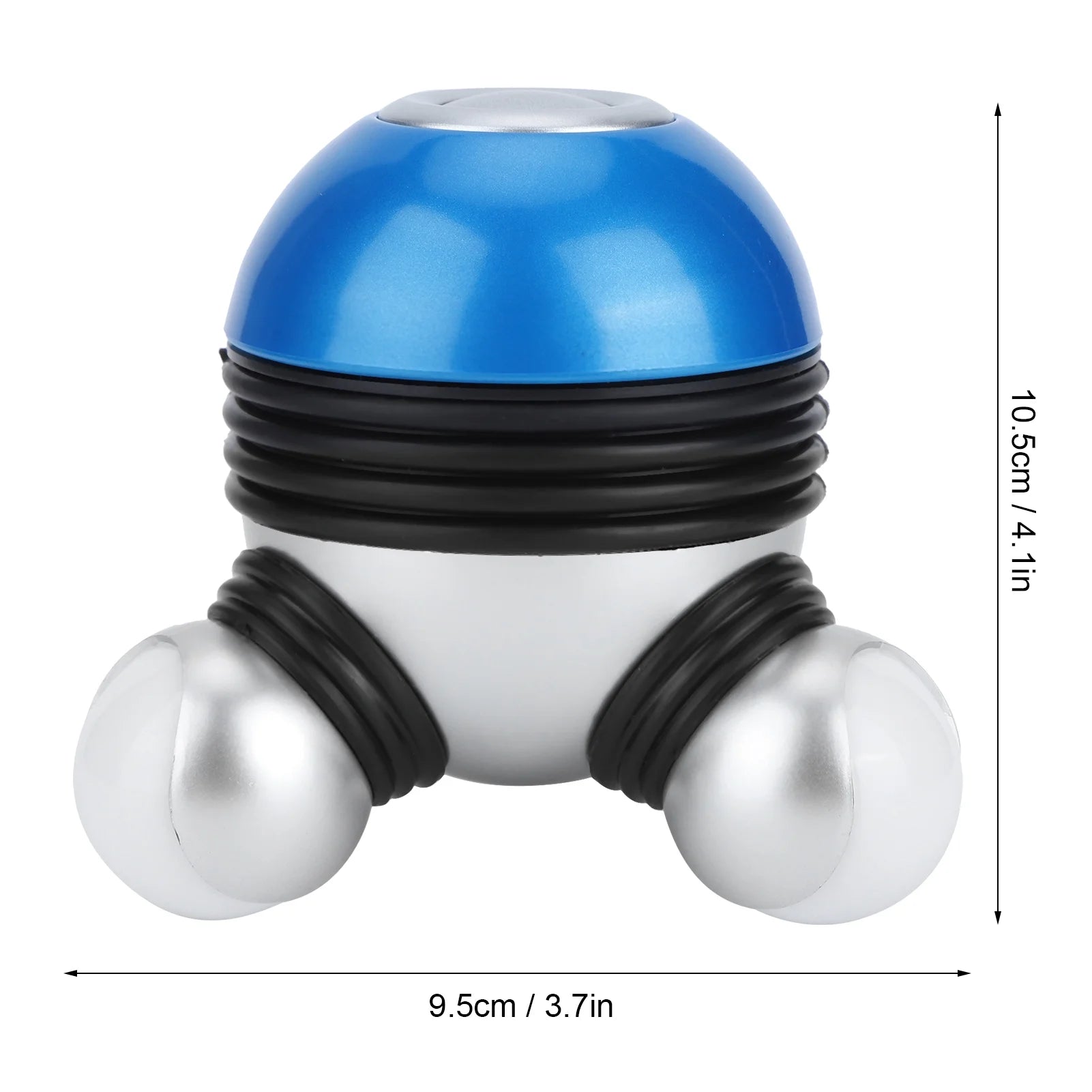 Handheld Massager, Mini Portable Hand-Held Body Vibrating Massager with LED Light for Head Neck Legs Pain Release Massage Tools Equipment [Blue]