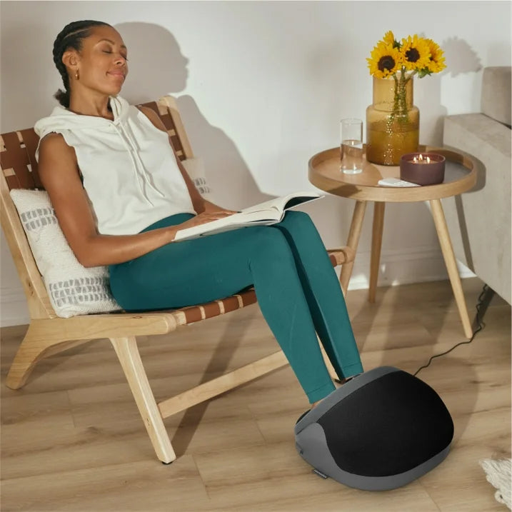 Homedics Soothing Foot Warmer and Massager with Heat, Black