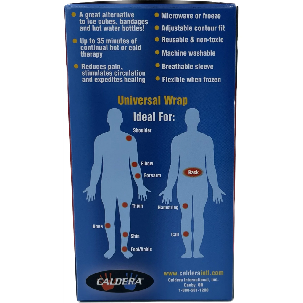 Caldera Hot & Cold Universal Therapy Wrap with Gel Compress Pack