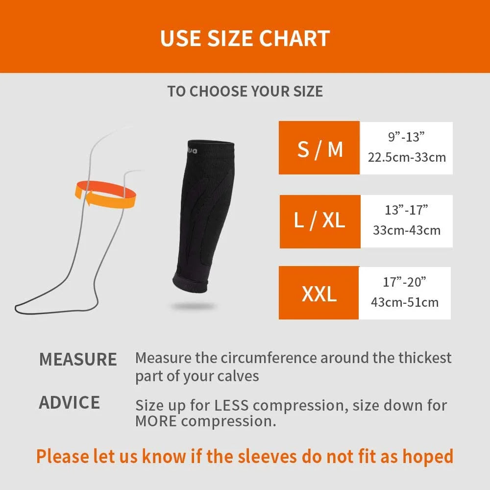 Cambivo 3 Pairs Calf Compression Sleeve for Women & Men, Leg Brace for Running, Cycling, Shin Splint Support for Workout