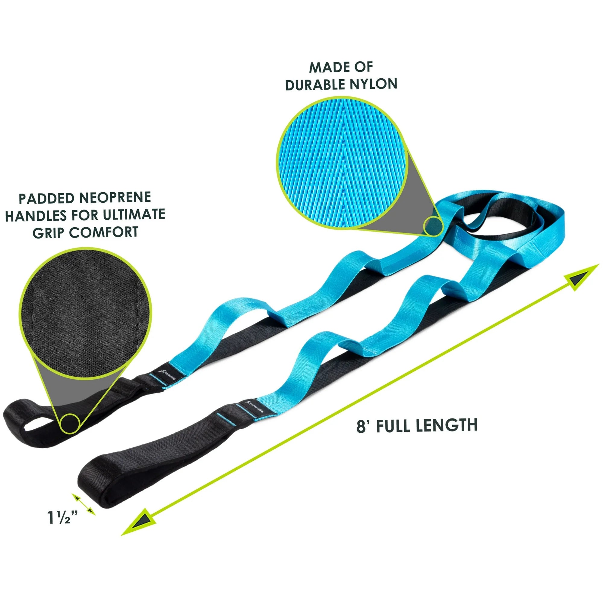 ProsourceFit Multi-Loop Stretching Strap for Yoga and Physical Therapy