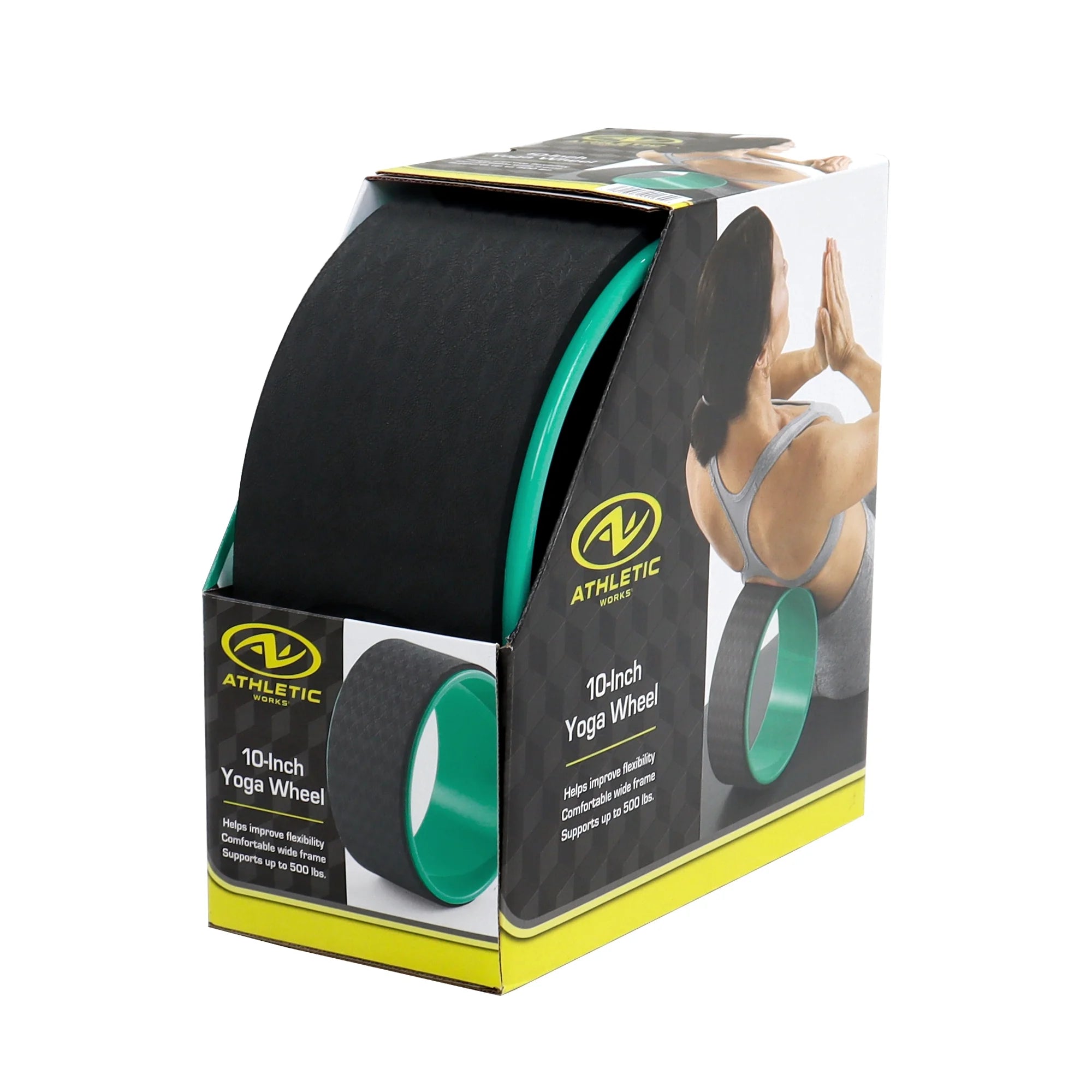 Athletic Works 10-Inch High Quality Yoga Wheel to Unlock Your Flexibility Potential