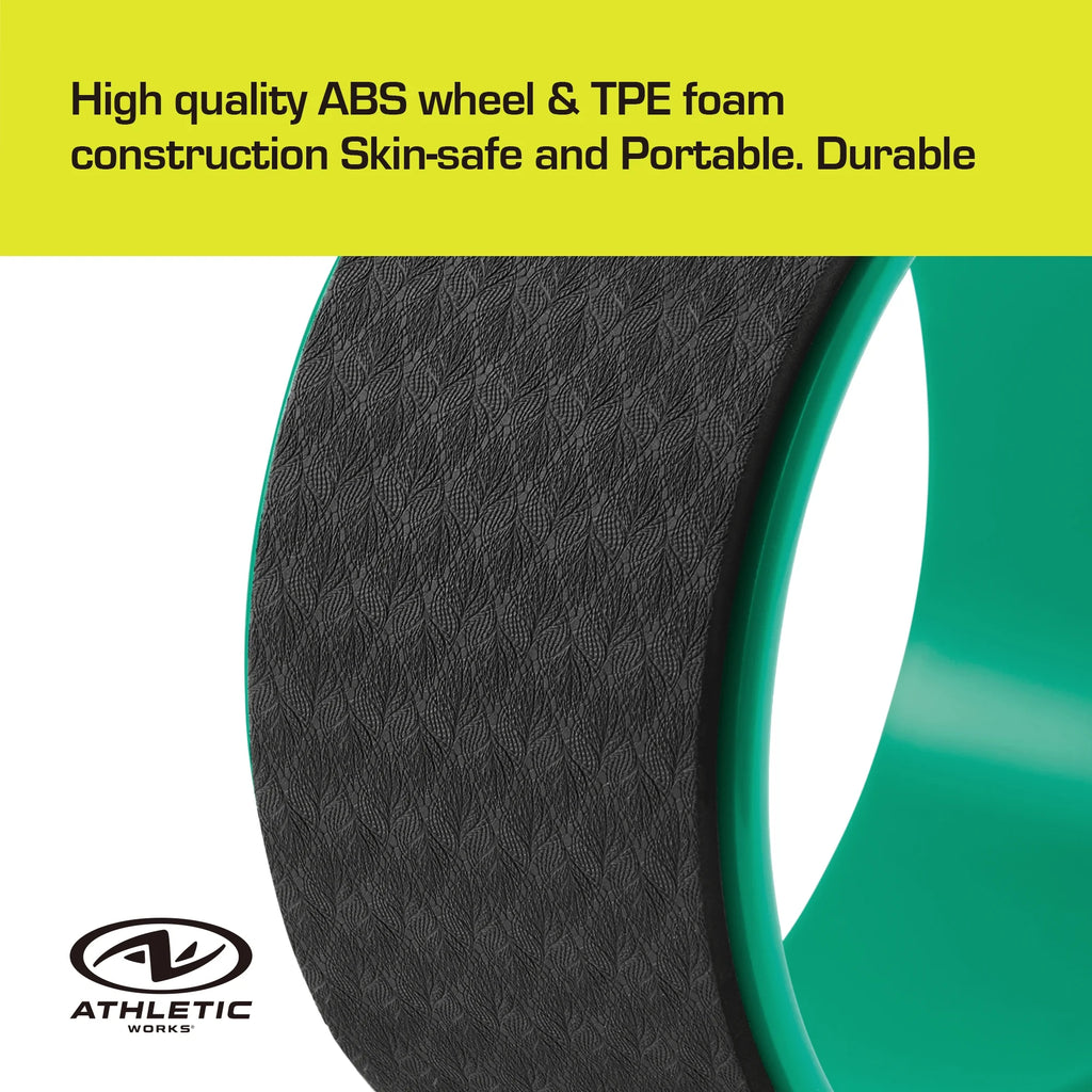 Athletic Works 10-Inch High Quality Yoga Wheel to Unlock Your Flexibility Potential
